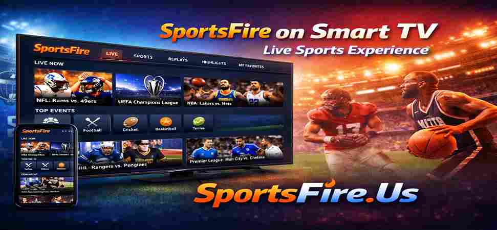 SportsFire on Smart TV – Live Sports Experience